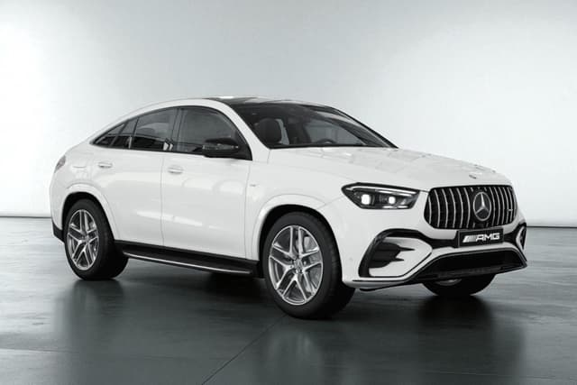 Mercedes Benz Gle Coupe Polar White Color Image